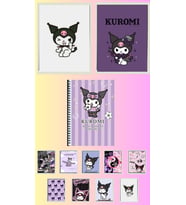 Kuromi Poster A3 ,2 adet defter A4 1adet , fotokart 9 adet