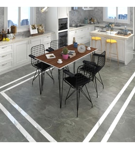 Knsz masa sandalye takımı hem75mazlum cvzsyh 100*070 klç 4 sandalye syhsyh kolçaklı
