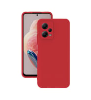 Xiaomi Redmi Note 12 5G Kılıf Kamera Korumalı Silikon Rubber Arka Kapak (Kırmızı)