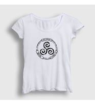 Presmono Kadın Beyaz Alpha Beta Omega Dizi Teen Wolf T-Shirt 330087tt (Beyaz)
