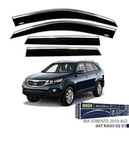Niken Kia Sorento 2010- Kromlu Cam Rüzgarlığı 4 LÜ (Siyah)
