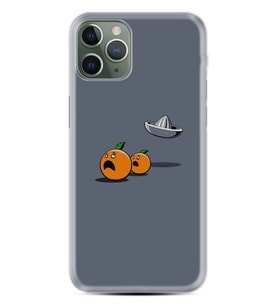 Apple iPhone 11 12 13 14 Pro Max Kılıf Desemli Silikon Orange Escape 1374