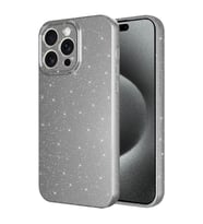 Apple iPhone 15 Pro Kılıf Kamera Korumalı Simli Lüks Zore Koton Kapak