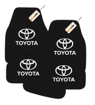 Toyota Logolu 5’li Oto Halı Paspas Takımı – Araca Uyumlu, Estetik ve Konforlu Kullanım (Siyah)