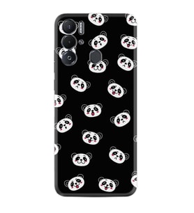 Tecno Pova Neo Kılıf Silikon Desen Özel Seri Panda Suratları 1773