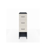 Kronos Dolap 3 Çekmeceli 44x59x134 Antrasit-Aytaşı