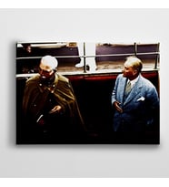 Atatürk ve İran Şahı Kanvas Tablo