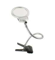Spiralli Klipsli Büyüteç - Led Işıklı 13cm Mg15120-c