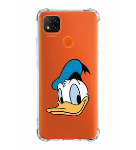 Xiaomi Redmi 10A Köşe Korumalı Antişok Kapak Donald Duck Tasarımlı Şeffaf  Kılıf