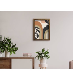BK Home Doğal Masif Ahşap Çerçeveli Tablo 45x65cm-70