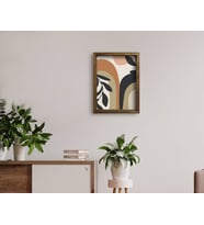 BK Home Doğal Masif Ahşap Çerçeveli Tablo 45x65cm-70