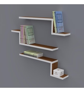Kenzlife kitaplık mediha 015*060*20*3 cvz duvar rafı