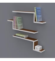 Kenzlife kitaplık mediha 015*060*20*3 cvz duvar rafı