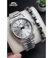 Slazenger 2 Yıl Garantili Nişan Ve Takım Elbiseye Özel Tasarım 10 Atm Erkek Kol Saati FG.S2511.330