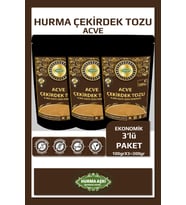 Hurma Aşkı Acve Hurma Çekirdeği Tozu 100GrX3=300Gr