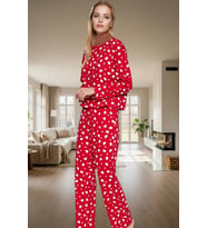 Ev Giyim Seti %100 Pamuk Örme Pijama Takımı Rahat Kalıp Kışlık Seçkin Malzeme Profesyonel Görünüm