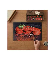 Kuru Et - Baharatlar Tasarımı 240 parça Ahşap Puzzle Ahşap Kutuda MP02406
