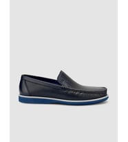 %100 Hakiki Deri Lacivert Erkek Loafer