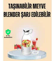 Northcity 1200mAh Şarjlı Hafif ve Pratik Taşınabilir Blender - Portatif Sağlıklı İçecek Çözümü
