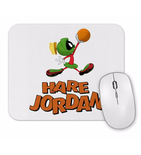Martian Basket Hare Jordan Mouse Pad