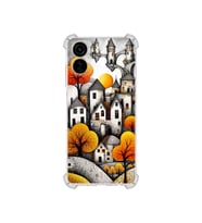 PrintiFy Tecno Camon 19 Neo ile Uyumlu Düşlerin Dansı Serisi Göçebe Şatolar Tasarımlı Uv Baskılı Köşe Korumalı Antişok Kılıf