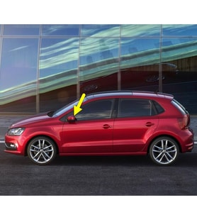 VW Polo 2010-2017 Sol Yan Dış Dikiz Aynası Çerçevesi 6R0857601B