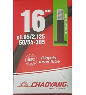 Chaoyang İç Lastik 16x1.95-2.125 SV Araba Sibop 33mm  (Siyah)