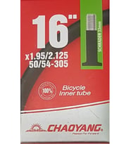 Chaoyang İç Lastik 16x1.95-2.125 SV Araba Sibop 33mm  (Siyah)