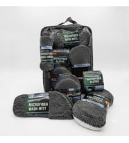 Profesyonel Oto Araç Temizleme Seti Mikrofiber Oto Yıkama Bakım Kiti Gri 9 Parça