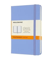 Moleskine Sert Kapak Defter Ortanca Mavisi (Çizgili - 9x14)