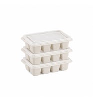 3'lü Mini Buz Kalıbı - Küp Şekilli - Kapaklı - Plastik