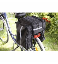 Procycle Pc-415 Heybeli Bisiklet Arka Bagaj Çanta Büyük (Siyah-Gri)