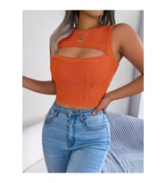 Kadın Askılı Bisiklet Yaka Güpüs Dekolteli Triko Crop Bluz