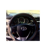 DİKİŞLİ DERİ DİREKSİYON KILIFI NOKTALI DERİ AÇIK MAVİ DİKİŞLİ TOYOTA COROLLA İÇİN HIZLI KARGO