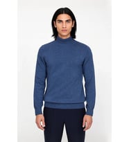 Erkek Slim Fit Dik Yaka Basic Triko Kazak Soğuk Havalarda Konforlu ve Rahat Bir Tarz Sunar