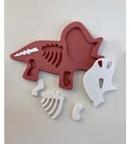 Triceratops Dinazor Çocuk Okul Kreş Eğitici Öğretici Sevimli Puzzle