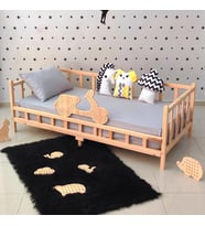 Markaawm Motosikletli Montessori Yatak Premium Çocuk Karyola 90X190 (Karışık)