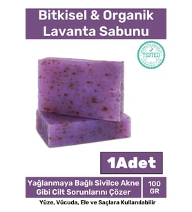 Özel Üretim %100 Doğal Koku Yüz Cilt Beyazlatıcı Organik Nemlendirici Lavanta Sabunu 1 Adet