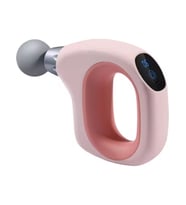Masaj Aleti 1200mAh Bataryalı Derin Doku Kas Masaj Tabancası Masajı 20W Type-C Hızlı Şarj Girişli 4 Farklı Masaj Başlıklı YT-2201 - Pembe