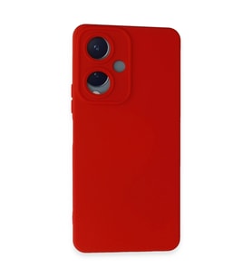 Vivo Y17s Kılıf Nano İçi Kadife Silikon - Kırmızı