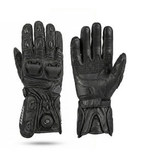Motosiklet Eldiveni Uzun Racing Full Koruma Leather Prof Motorcu Eldiven Siyah