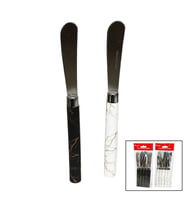 5 PARÇA UZUN KAHVALTI BIÇAK - MERMER DESEN SAPLI 16.5 cm