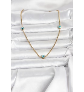 Northcity 316L Çelik Gold Renk Nazarlı Model Kadın Kolye 5886