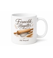 Fırıncılık Hayattır Kupa Bardak Hediye