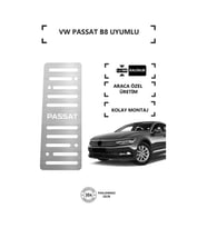 Volkswagen Passat B8 Ayak Dinlendirme Pedalı Krom Ayak Dayama Pedalı