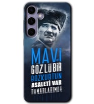 Galaxy S24 Plus Kılıf HD Desen Baskılı Kılıf - Bozkurt Atatürk