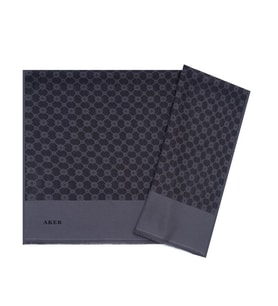 913 Aker Elegance Monogram Şal 1090100