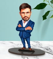 Kişiye Özel Müdür Tasarımlı Karikatür Biblo
