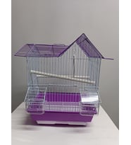 NetX Mor Kuş Kafesi Çin Evi 30x23x51 Kanarya Muhabbet Kuşu için