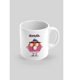 Donuts Baskılı Kupa Bardak